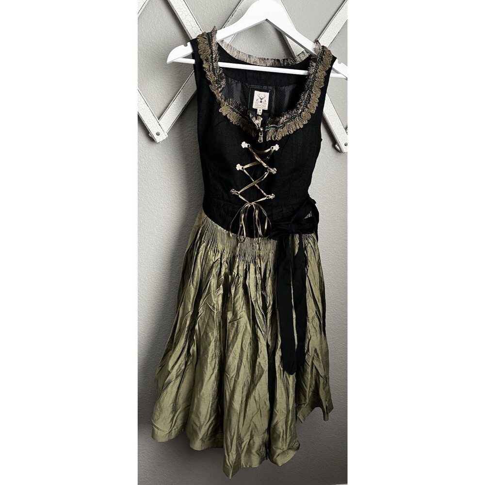 New! AlpsOak Trachten Wear Women's M Dirndl Dress German Oktoberfest *READ*